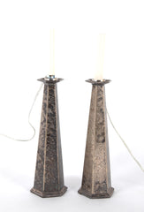 Pair of Silver Plated Candlesticks