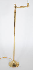 Solid Brass Floor Lamp Strongly Attributed to Maison Meuiller