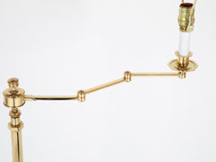 Solid Brass Floor Lamp Strongly Attributed to Maison Meuiller