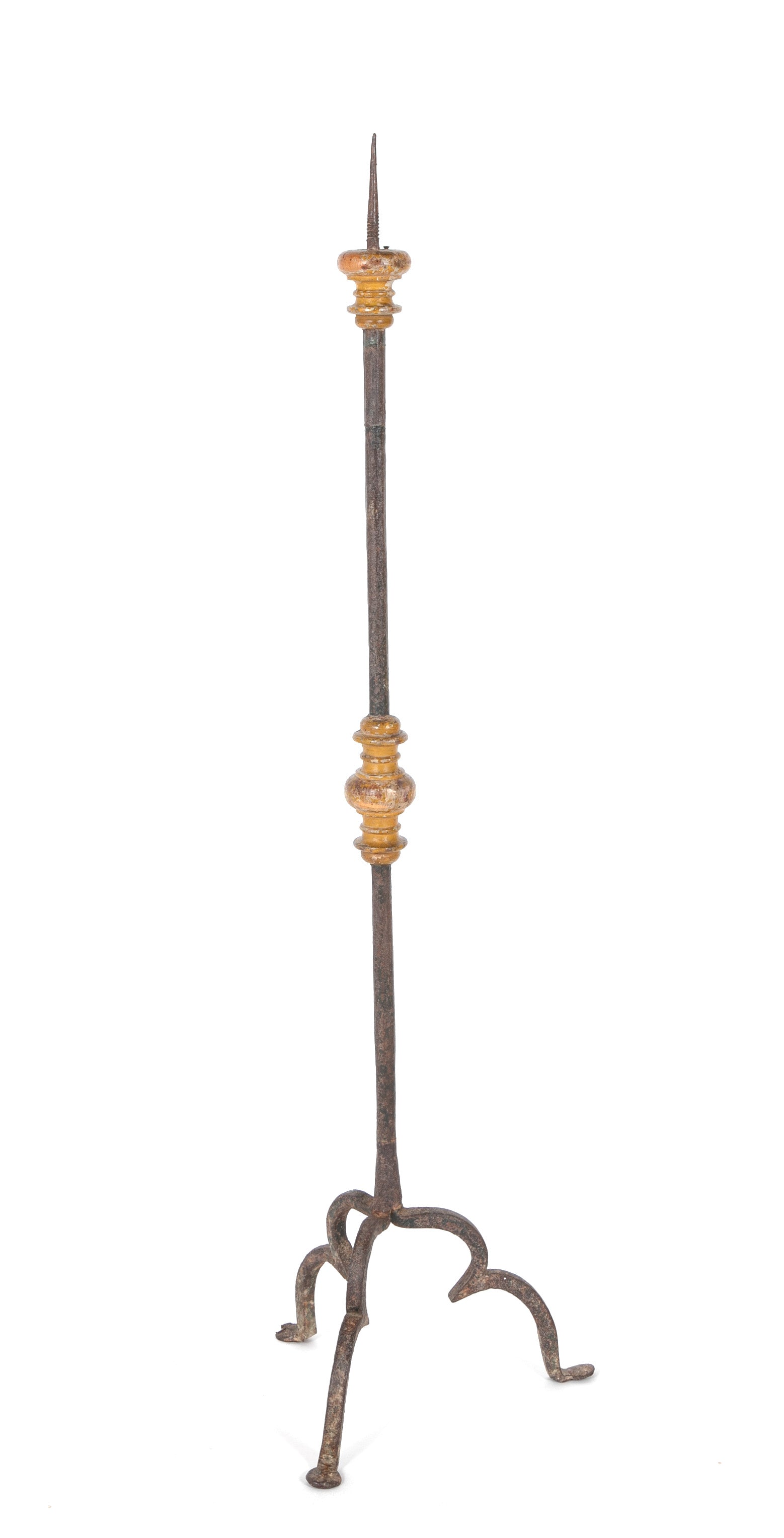 Wrought Iron Pricket Candlestick