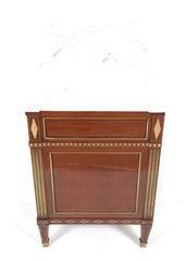 Late Louis XVI Three Drawer Mahogany Commode