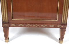Late Louis XVI Three Drawer Mahogany Commode