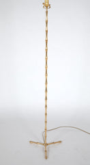 Faux Bamboo Floor Lamp Attributed to Bagues