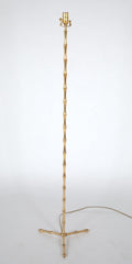 Faux Bamboo Floor Lamp Attributed to Bagues