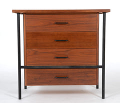 Pair of Iron and Walnut Chests Designed by Donald Knorr for Vista