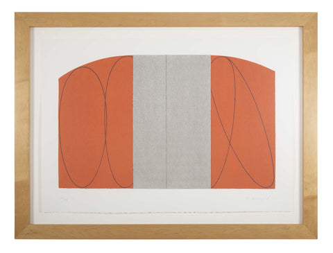 Robert Mangold, Untitled ( Red/Gray Zone ) 1997