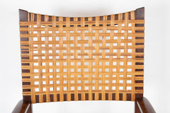 Pair of Open Arm Chairs with Caned Backs by Adolfo Foltas