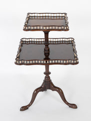 Double Tiered Mahogany Gallery Table