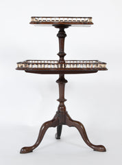 Double Tiered Mahogany Gallery Table