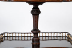 Double Tiered Mahogany Gallery Table