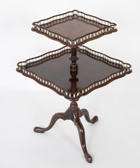 Double Tiered Mahogany Gallery Table