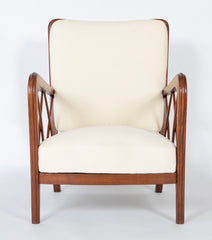 Pair of Italian Armchairs in the Manner of Paolo Buffa