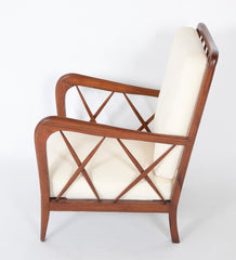 Pair of Italian Armchairs in the Manner of Paolo Buffa