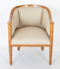 20th Century Baltic Bergere in Burr Ash