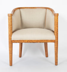 20th Century Baltic Bergere in Burr Ash