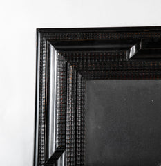 Late 19th Century Ebonized Dutch Ripple Frame Mirror