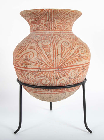 Thai "Ban Chiang" Pottery Vessel on Stand