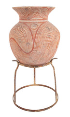 Thai "Ban Chiang" Pottery Vessel On Stand