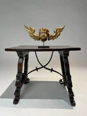 18th Century Italian Gilt Wood Winged Angel Putto
