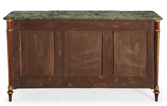 Regency Parcel-Gilt Rosewood and Satinwood Cabinet, in the Manner of Henry Holland