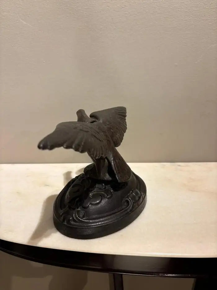 19th Century American Cast Iron Eagle Sculpture