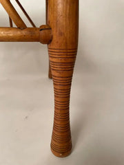 19th Century Bentwood Thebes Stool with Larkin Company Label