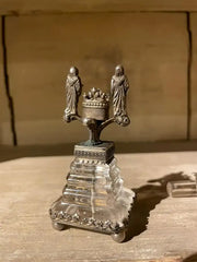18th Century Italian Baroque Silver and Rock Crystal Crucifix