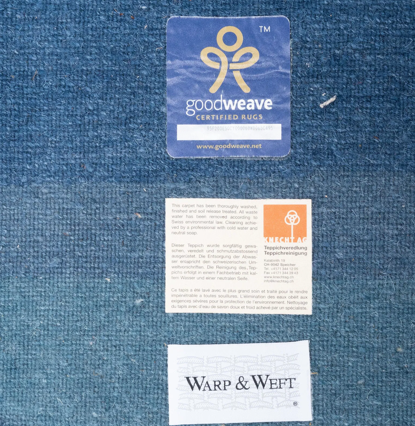 Modern Flatweave Carpet, 'Warp & Weft' Label