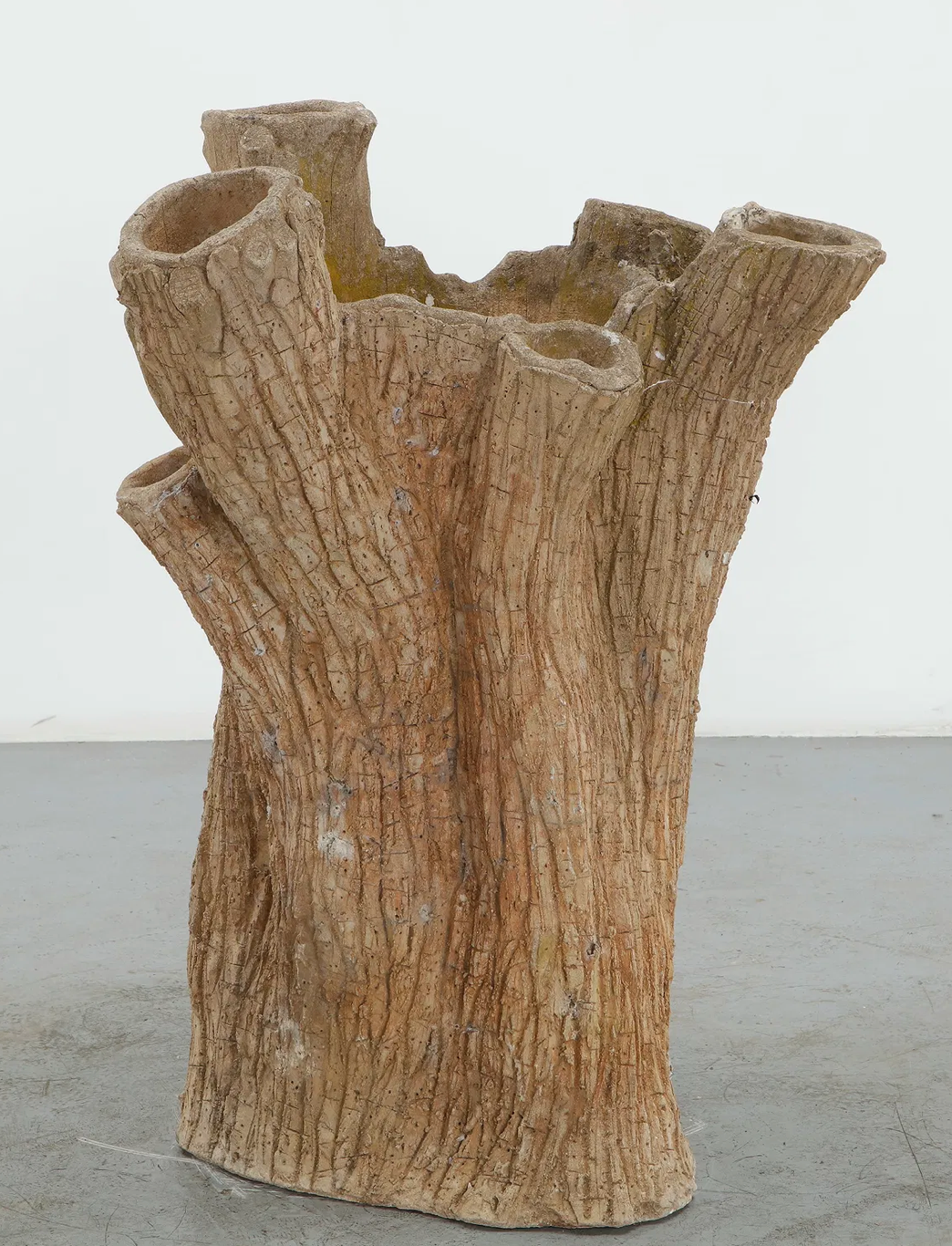Large Faux Bois Tree Trunk Planter