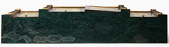 Regency Brass-Inlaid Rosewood Breakfront Credenza With Marble Top