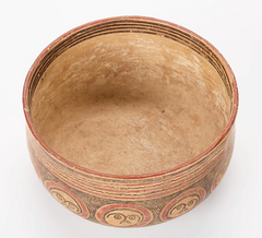 Pre-Columbian Mayan Polychrome Pottery Bowl