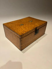 19th Century American Birds Eye Maple Wood Box