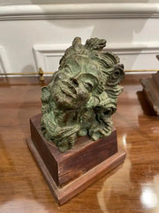 French Bronze 'Head of a Woman' by Emile Antoine Bourdelle,