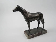 Fine French Bronze Figure of a Horse on Marble Base