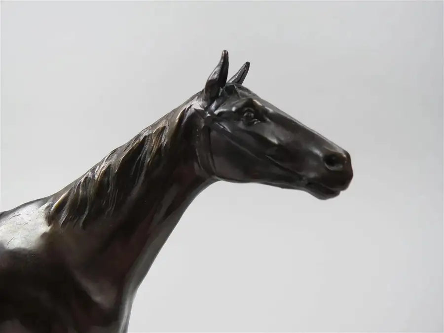 Fine French Bronze Figure of a Horse on Marble Base