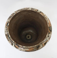 Late 19th Century English Agateware Ceramic Urn