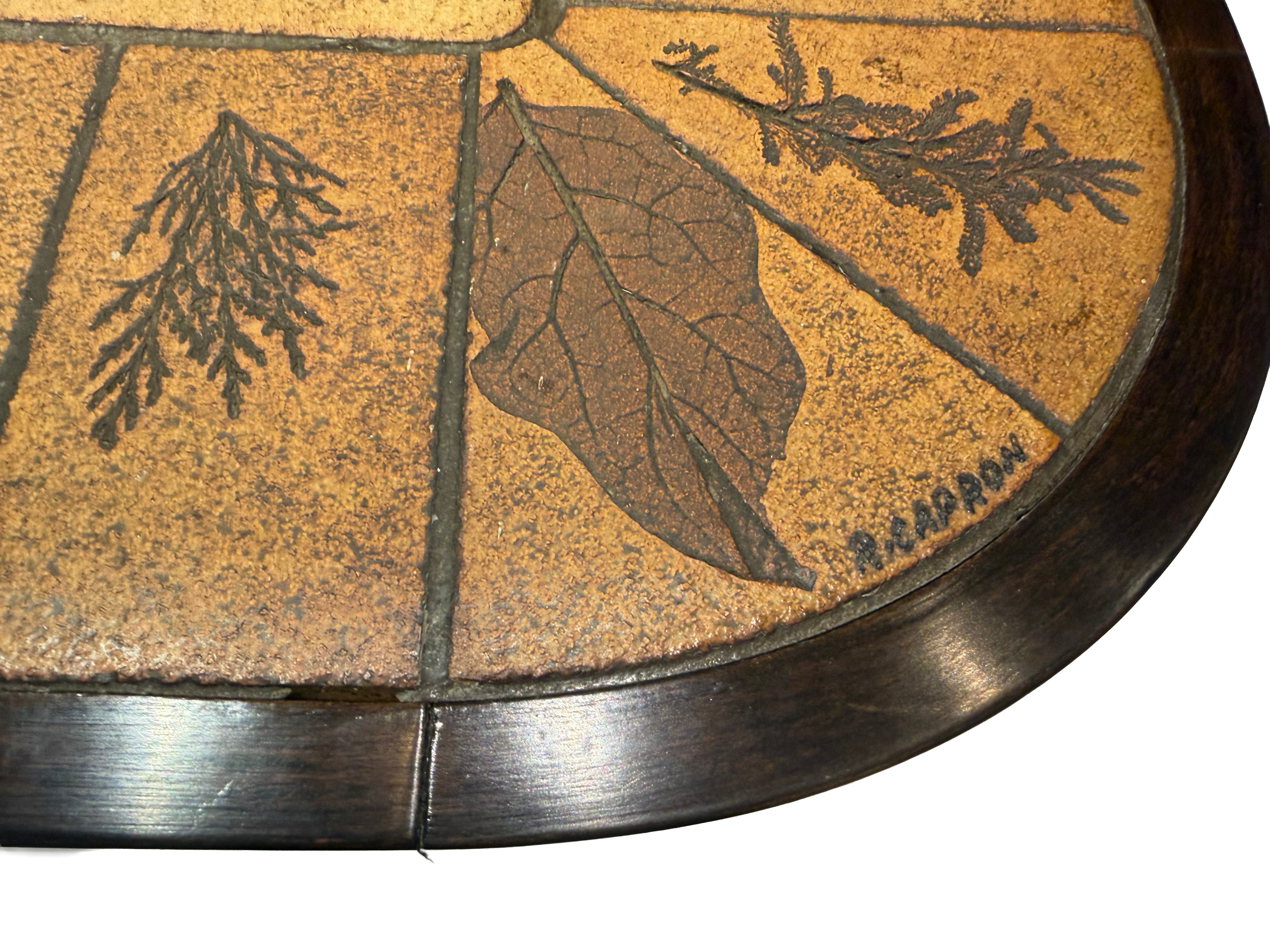 Roger Capron Large Ceramic Tile Top Coffee Table