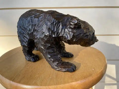 Swiss Black Forest Hand Carved Bear, circa 1900