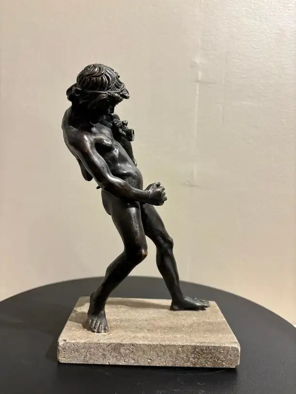 19th Century Italian Grand Tour Bronze of a Satyr Sculpture, Pompeii