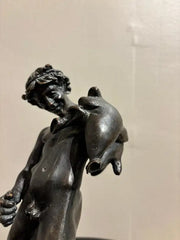 19th Century Italian Grand Tour Bronze of a Satyr Sculpture, Pompeii