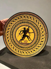 Ancient Greek Style Charger with Olympian Runners