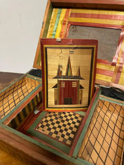 18th Century French Straw Marquetry, 'Marqueterie de Paille' Work Box