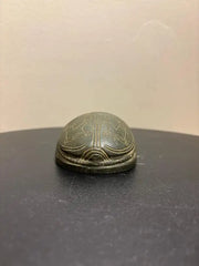 Grand Tour Egyptian Scarab of Carved Steatite with Hieroglyphics