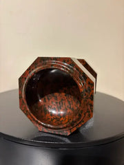 19th Century Italian Hardstone Urn Miniature Font Signed and Dated 1834