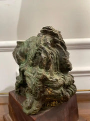 French Bronze 'Head of a Woman' by Emile Antoine Bourdelle,