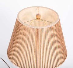 A Leather and Oak Lamp Designed by Paul Dupre-Lafon for Hermes