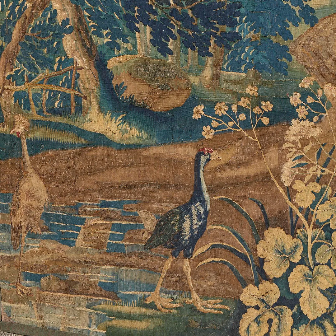 Antique Franco-Flemish Verdure Tapestry