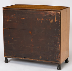 Regency Inlaid Bird's Eye Maple Bowfront Chest of Drawers