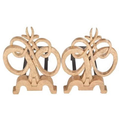 Pair of French Gilt Andirons