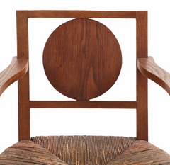 Pair of French Oak Open Arm Chairs